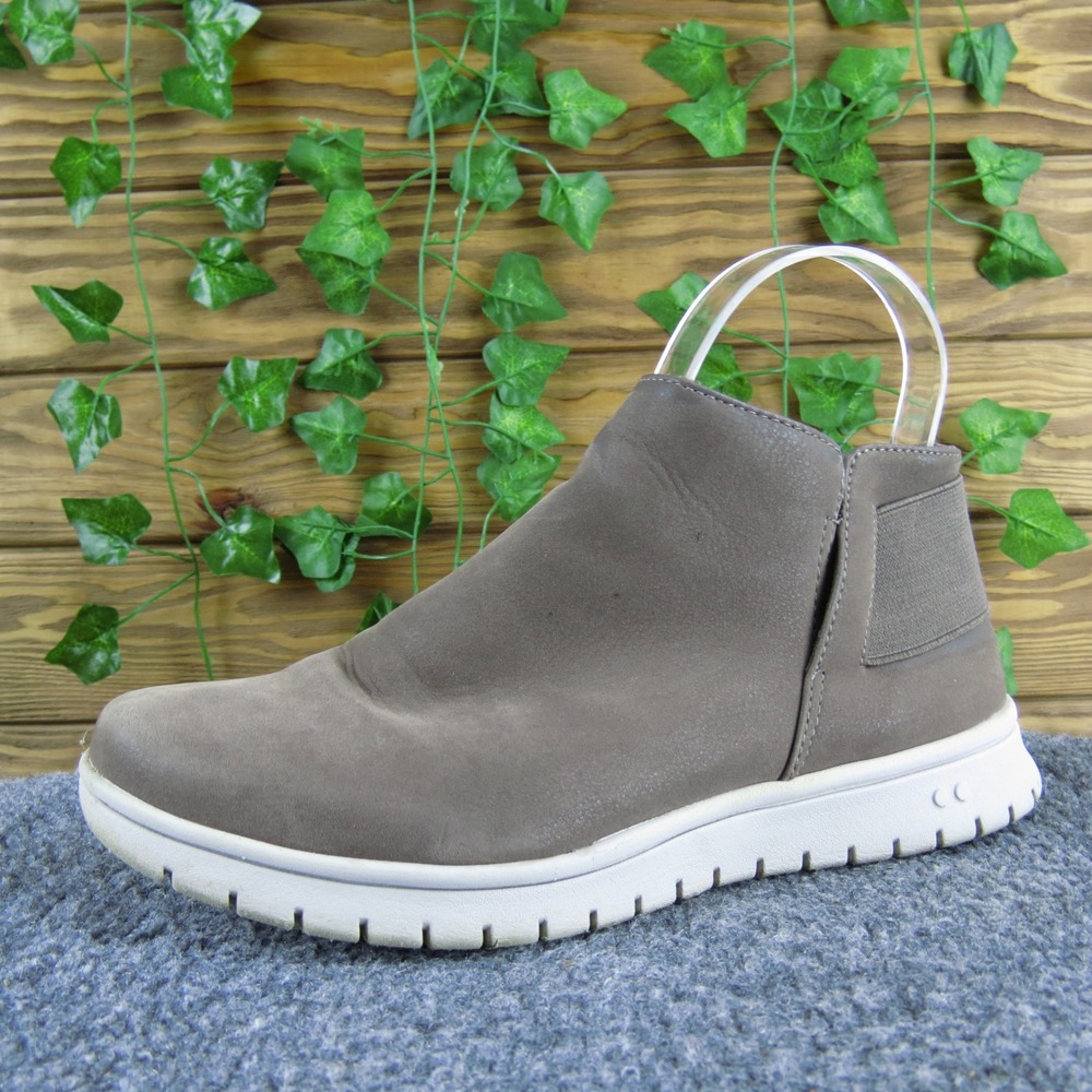 Ryka Shea Taupe‎ Fabric Slip On Comfort Walking Sneakers Women's Size 6